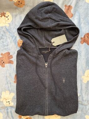 AllSaints Men’s Zip-Up Hoodie Sweater